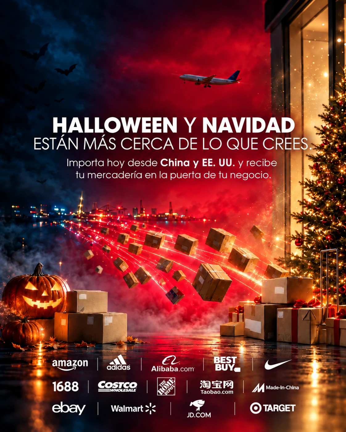 Promoción de importaciones para Halloween y Navidad desde China y Estados Unidos